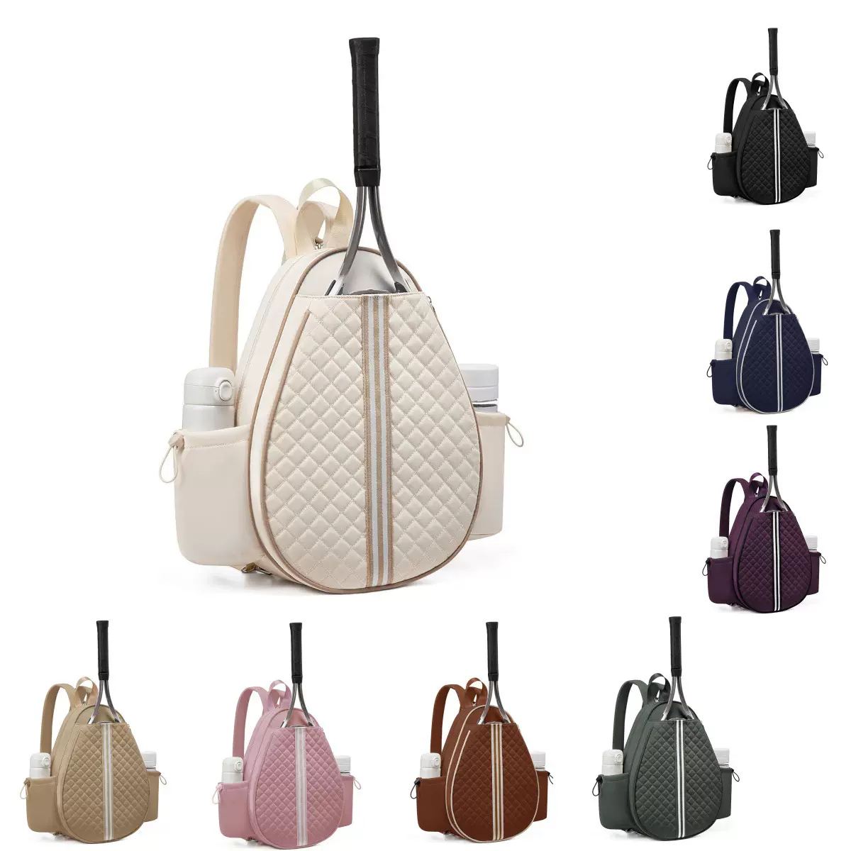 跨境亚马逊网球斜挎包大容量化妆品收纳包旅行洗漱包防水化妆包