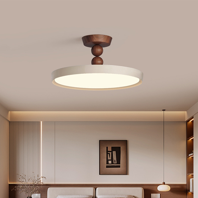 French-Style Vintage Bedroom Ceiling Light, Creative and Unique, Simple Full-Spectrum Eye-Protection Lamp for Children's Room and Study, Zhongshan Lighting Fixtures