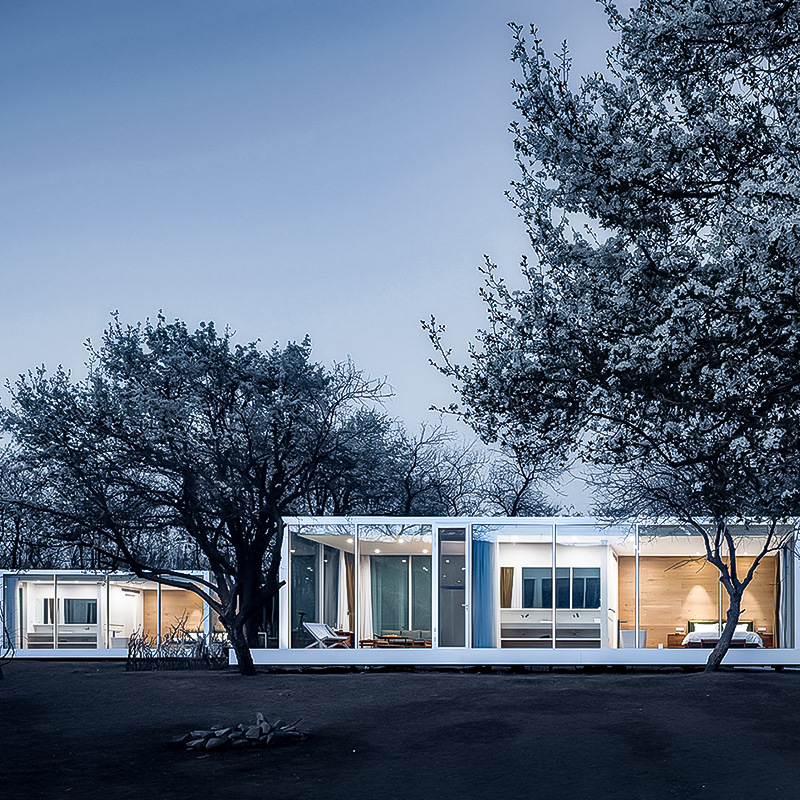 Rongjie contenedor habitación viaje al aire libre B & B casa diferencia escénica casa camping estilo cápsula casa cápsula espacial fábrica extraíble