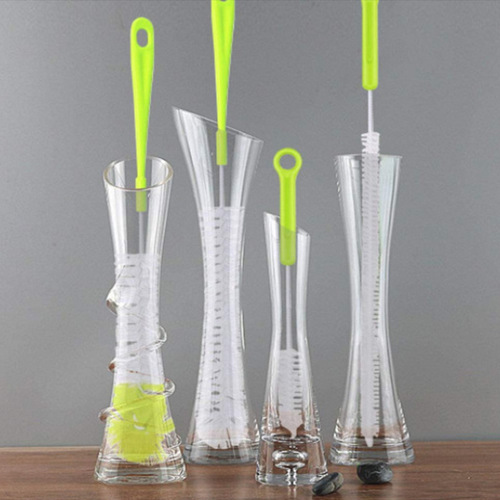 Amazon Bestseller Long Handle Mug Brush Bottle Brush Insulated Cup Cleaning Sponge Brush Glass Tea Cup Brush Set