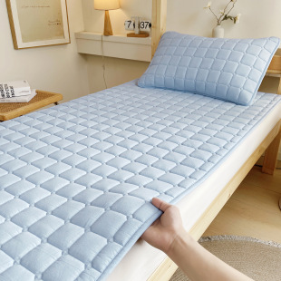 Manufacturer Supplies New Style Yarn-Dyed Cotton Washed Cotton Mattress Student Dormitory Single Machine Washable Mattress Wholesale