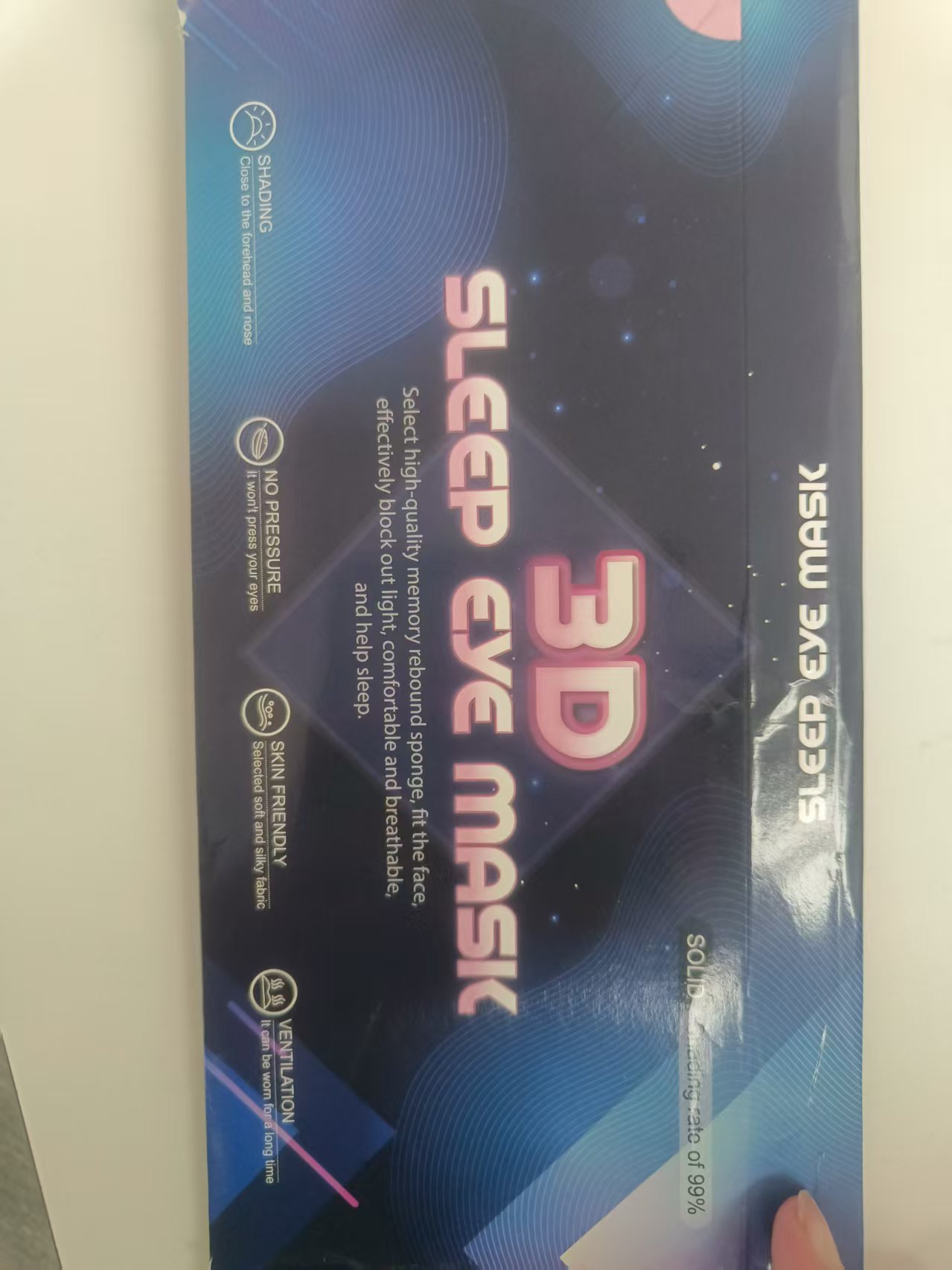 Antifaz para Dormir 3D 3D Poliéster Sombreado, Ajustable para Dormir image 15