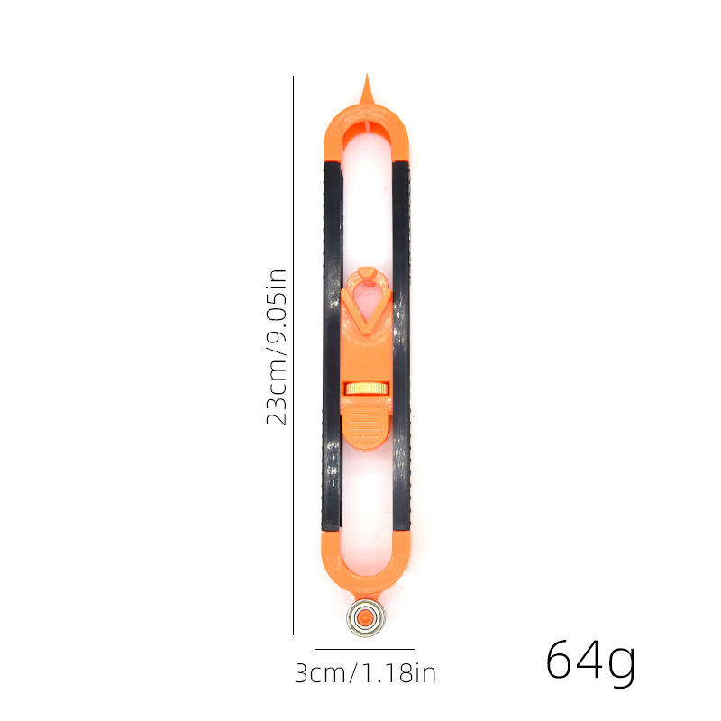 Multifuncional formador de azulejos de carpintería heterogéneo de forma irregular de contorno de línea de marca de radian herramienta de gauge universal de energía
