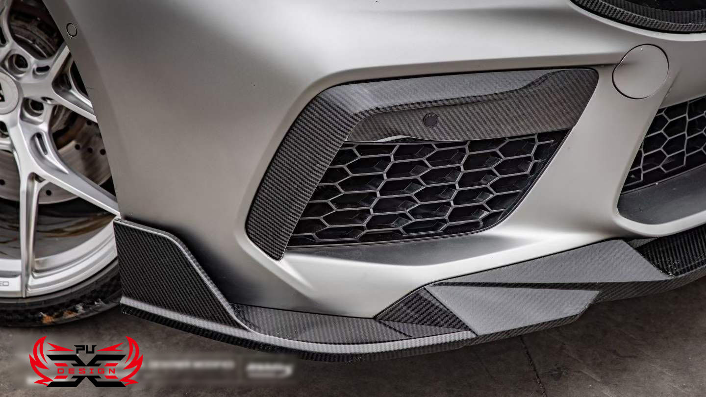 Suitable for BMW 8 Series BMW M8 F91 F92 F93 front bumper exterior trim front air spoiler carbon fiber modification parts