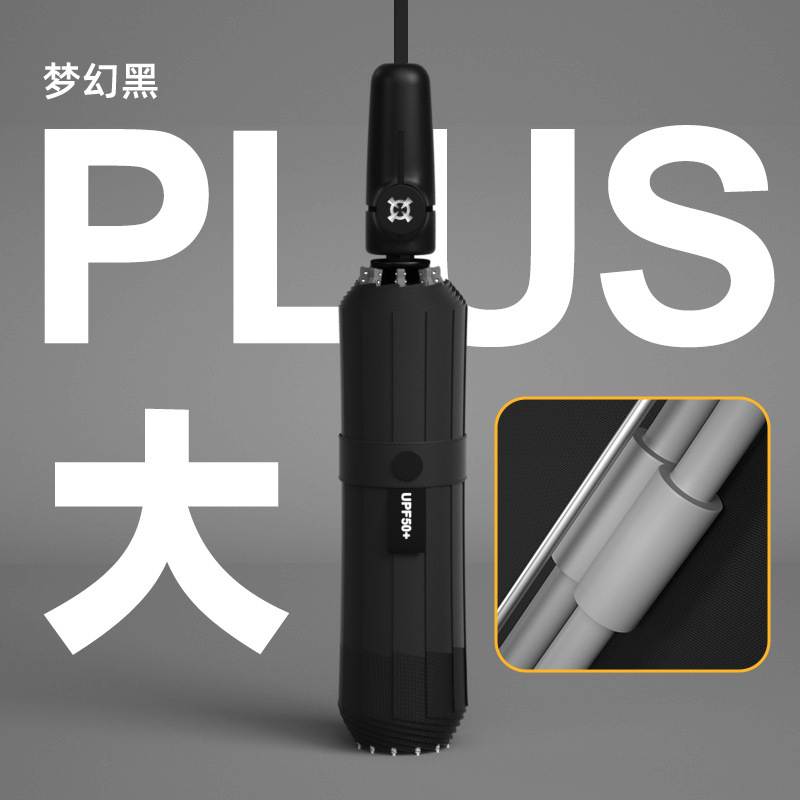 全自動強化大型傘 男女兼用 晴雨兼用 ダブル日よけ 折りたたみ日よけ 広告卸売傘|undefined