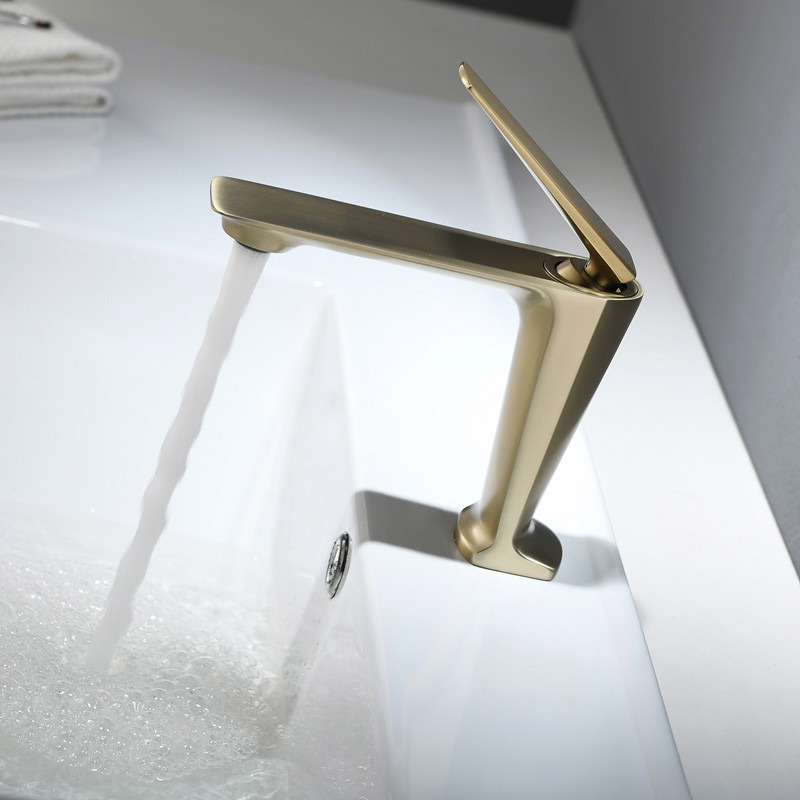 Washbasin faucet, bathroom cold and hot single-hole hand washing basin, washbasin, washbasin, bathroom washbasin, faucet details Picture