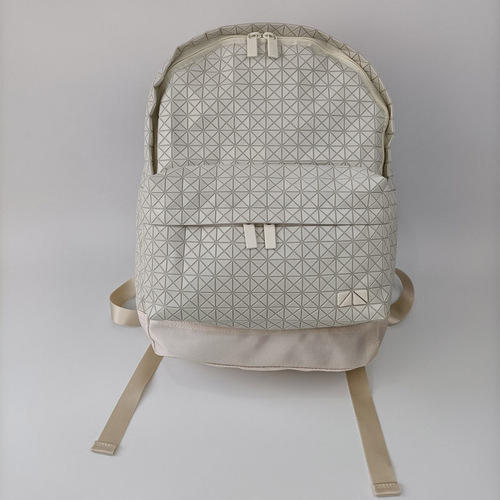 23 Original Factory New Geometric Diamond Grid Women's Bag Large Capacity Silicone Grid Dual Shoulder Bag Computer Backpack Student School Bag