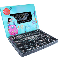 Metal Ring Unfastening Intelligence Knot Stress Relief Leisure Nine Rings Holesong Lock Ruben Lock Children Adults Brain Teaser Puzzle Toy