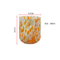 昌源无铅水晶玻璃380ml彩色料点杯