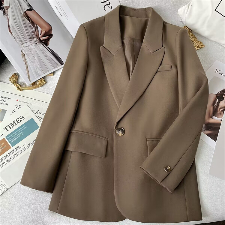 Aliexpress Women's Blazer 2026 New Spring and Autumn Korean Style Trendy Casual Petite Women's Suit