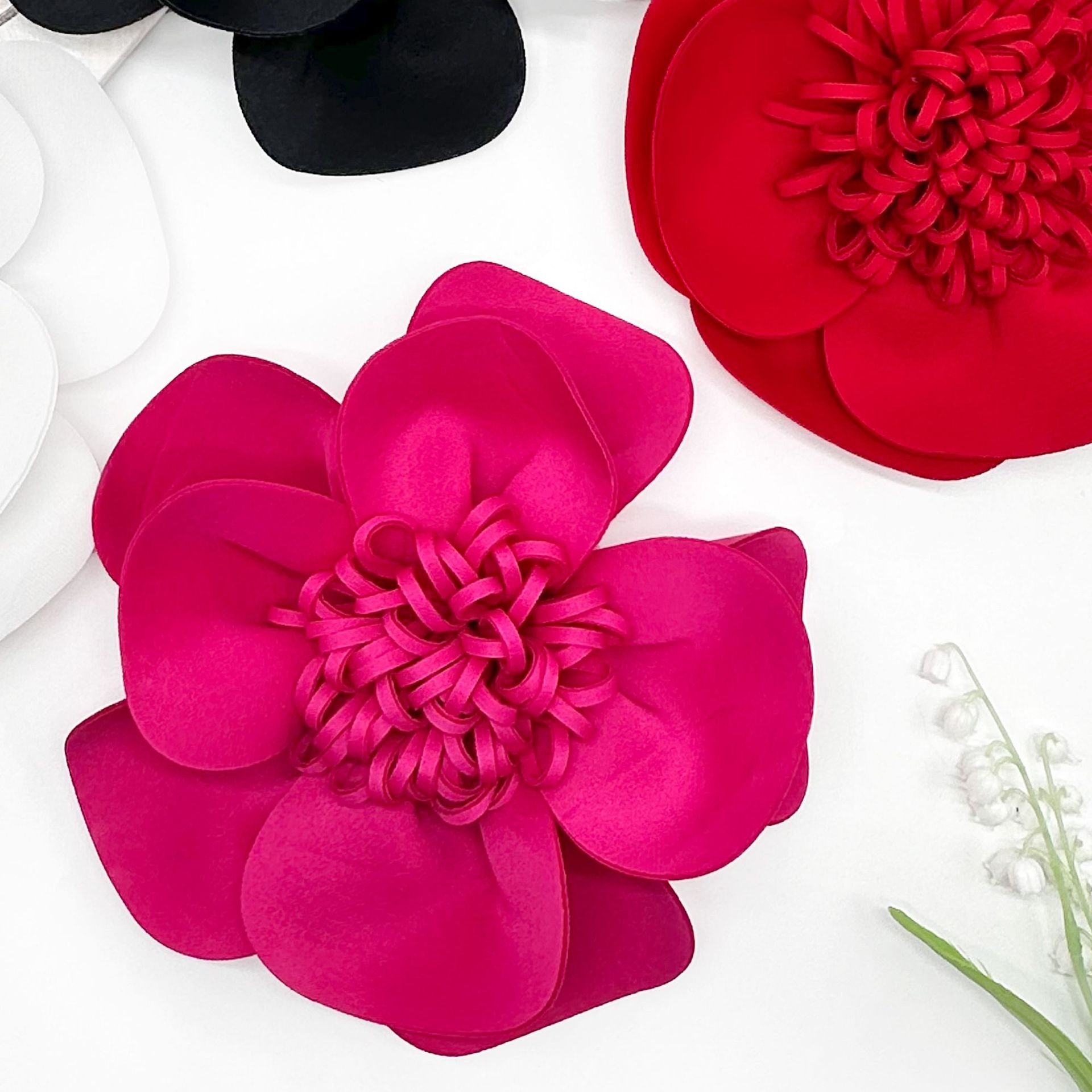 pétalos multicapa estereoscópicos brotes de flores de tela europea vestido de baño accesorios de moda ropa image 5