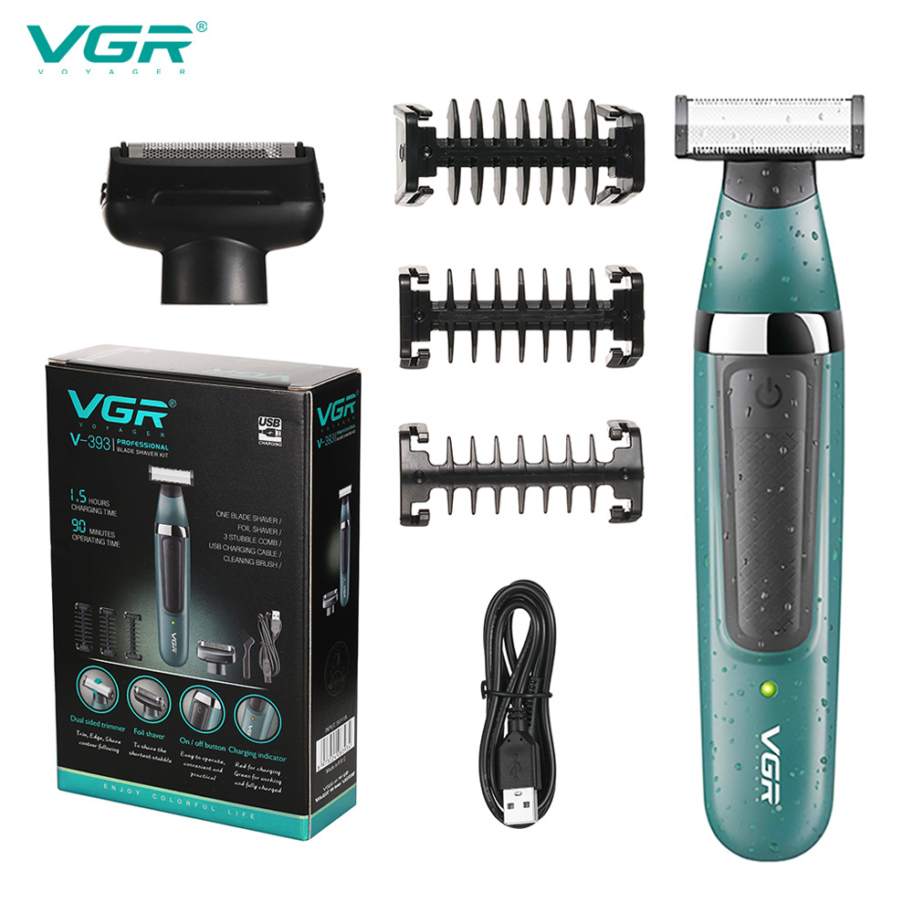 VGR393 multifunctional electric shaver razor shaver usb portable shaving shaving cross-border washing