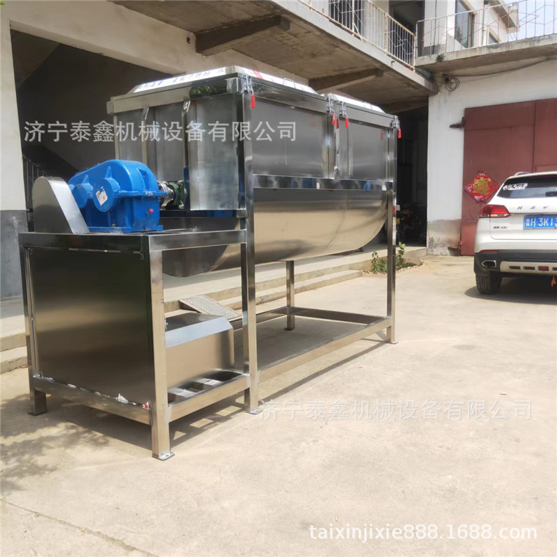 卧式不锈钢搅拌机 干粉塑料颗粒搅拌机尺寸可定卧式搅拌机