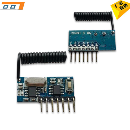 Superheterodyne Wireless Decoding Receiver Module 4-Channel High-Level Output 433 Learning Remote Switch Module