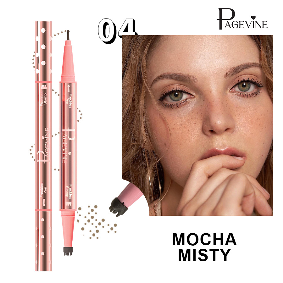 Transfronterizo maquillaje de color PAGE VINE sello de dos cabezas pecas rápido secado impermeable punto punto de punto lápiz de línea de ojos impermeable sin manchas