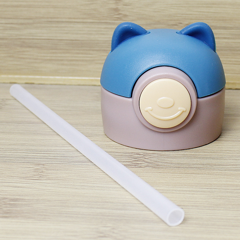 Straw lid bottle stopper children's thermos cup leak-proof accessories star cup lid universal straw bottle cap straw mouthpiece