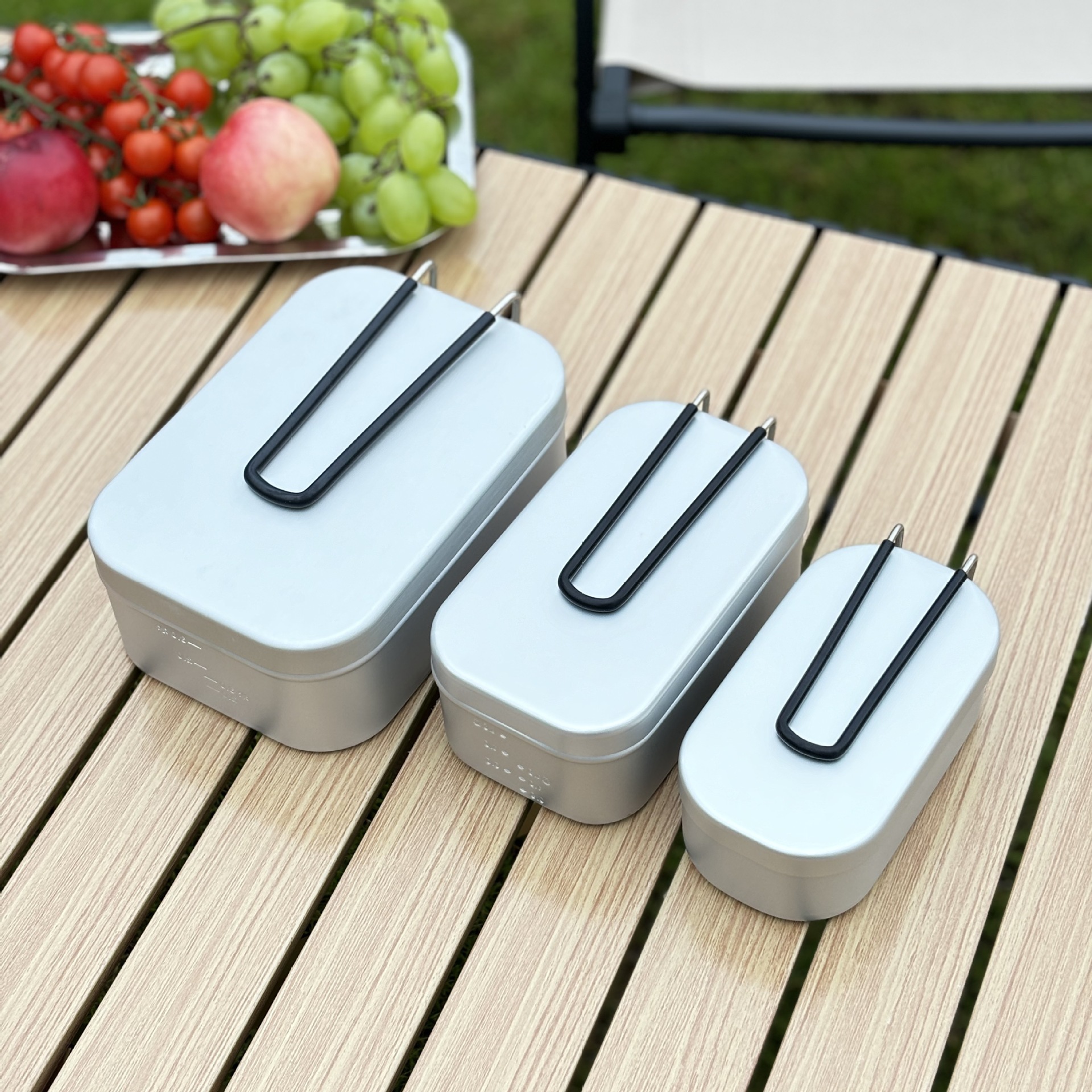Outdoor Lunch Box Camping Cooking Artifact Old-fashioned Aluminum Alloy Heatable Tableware Picnic Individual Portable_voghion.com