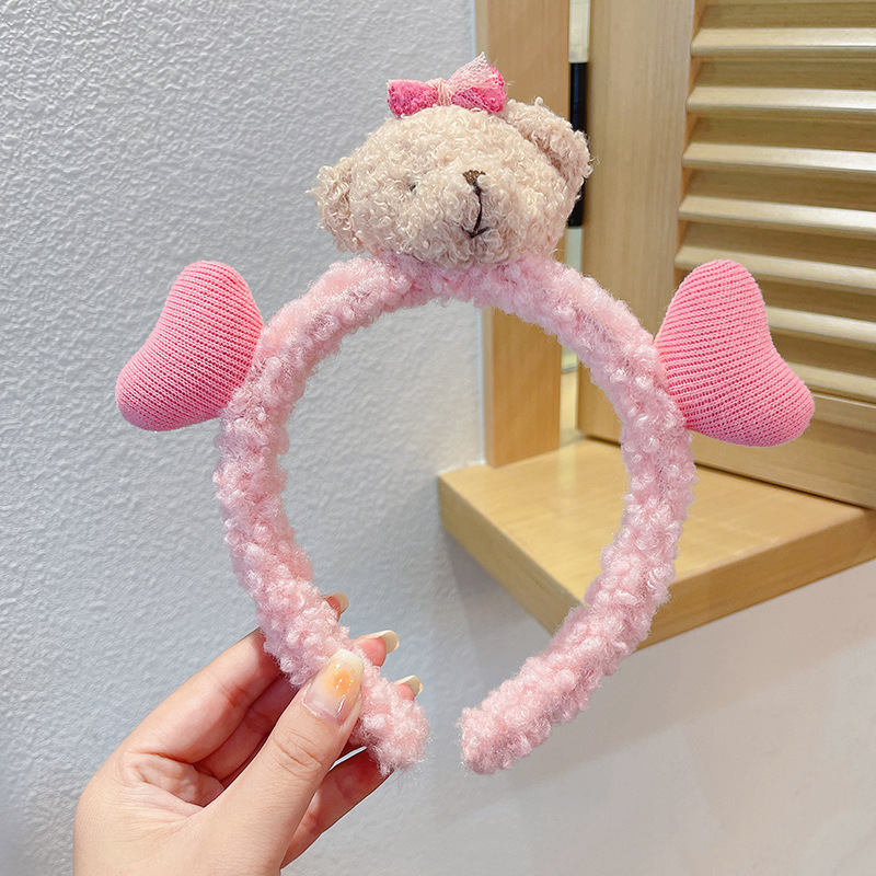 Cute pelúcia lavado facial correa de cabello para mujeres 2025 nuevo tipo de máscara especial para el cabello de maquillaje atar cabello correa de cabello