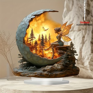 Cross-border Bohemian-style Elf Arc with Base Waterproof Wear-resistant Study Bedroom Living Room Desktop Decoration