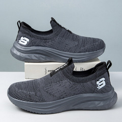 New 24 Men's Slip-on Casual Shoes with Cold Bonding Technology, Ultra-Light, Soft Sole, Mesh Upper, Breathable, for Middle-Aged and Elderly Health Walking Shoes