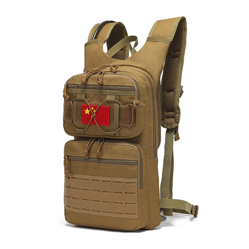 Outdoor riding water bag backpack camouflage multi-functional tactical attack backpack camping mountaineering travel computer bag