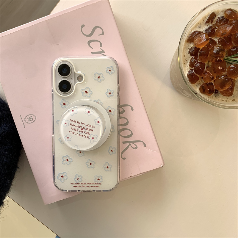 Simple nicho de flores azules para iPhone15/16 funda para teléfono móvil 16ProMax femenino 15pro nuevo 13/14P