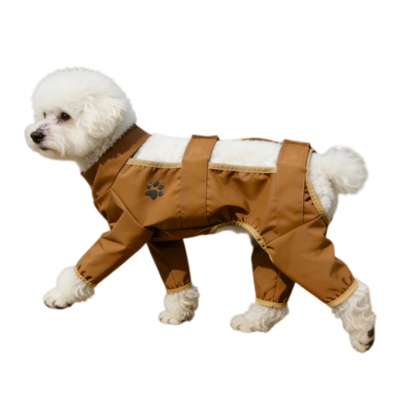 Pantaloni anti-sporco per animali domestici Bichon Teddy vestiti per cani sport all'aria aperta quattro stagioni anti-acque reflue anti-zanzare pantaloni antipolvere a quattro zampe