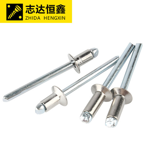 (Semi-steel) 304 stainless steel countersunk head blind rivets flat head blind rivets open type blind rivets Φ3-Φ5