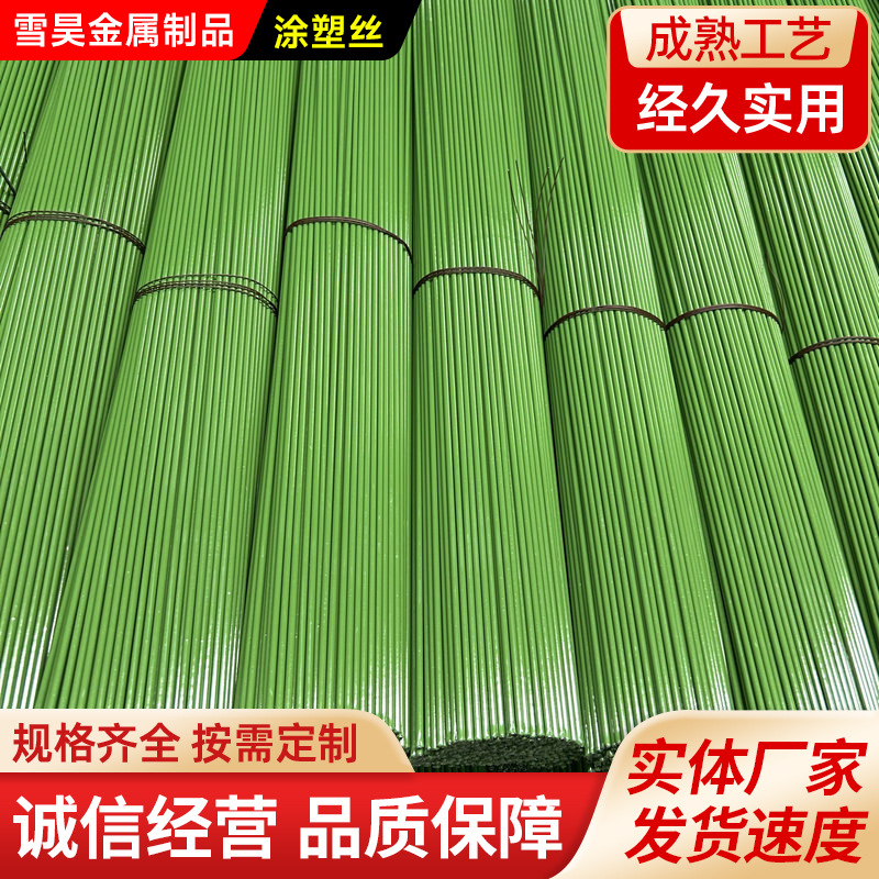 PVCPEPP包胶包塑涂塑铁丝钢丝塑料包皮扎丝扎线扎带包塑金属钢丝