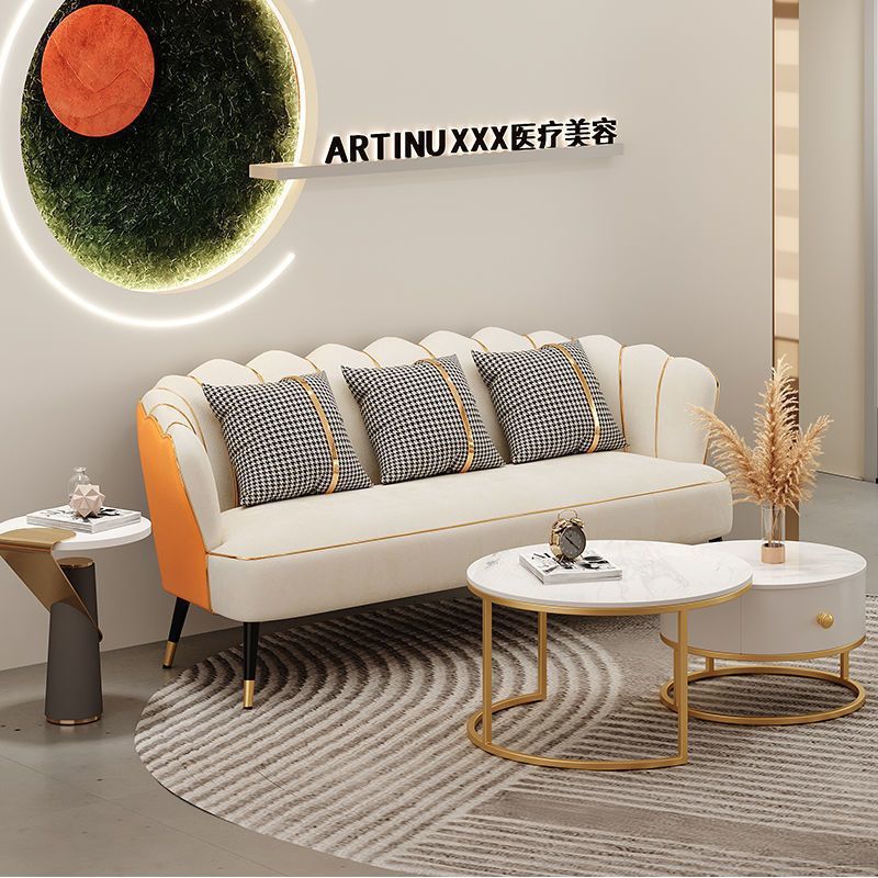 Orange and off-white [technical cloth]