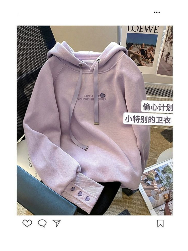 女童秋装宽松连帽卫衣2025新款中大童韩版时髦长袖运动上衣打底衫|undefined