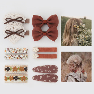 A196 cross-border Amazon AliExpress wholesale original children's headdress hair accessories Maillard hair clip 1 pair/1 group