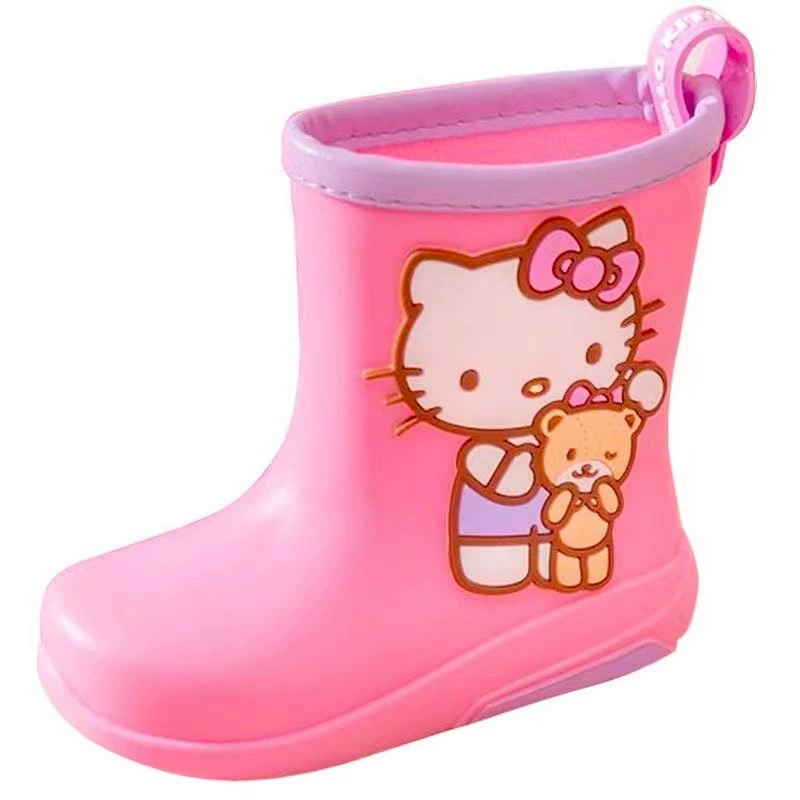 Sanrio Hello Kitty, детский дождевик, нескользящая обувь, сапоги, ботинки
