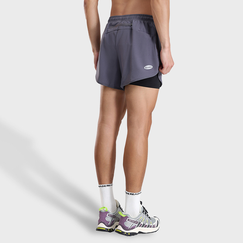 Exportación europea y americana, pantalones cortos deportivos de secado rápido, pantalones deportivos de entrenamiento para correr, maratón, pantalones deportivos americanos forrados para hombres