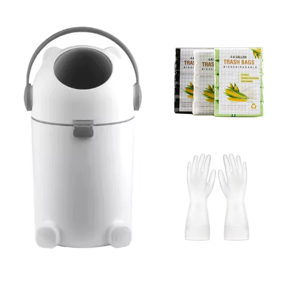 Household Antibacterial and Deodorizing 15L Large Capacity Baby Diaper Trash Can