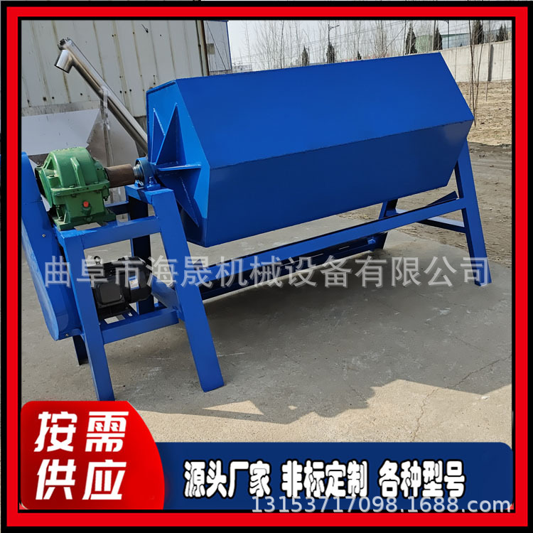 碳钢材质六角滚筒打磨机批发 去毛刺内衬PU胶滚桶研磨抛光机