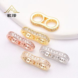 18K����ɫ��ʯ8���B��Ƭ �������β�۲���diy�ֹ���Ƭ���