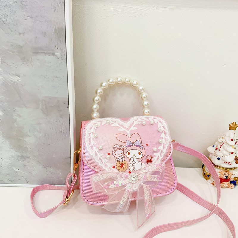 Coreano lindo bolso de niña dulce amor nicho bolso de hombro 2024 nuevo tipo de cartoon princess mochila