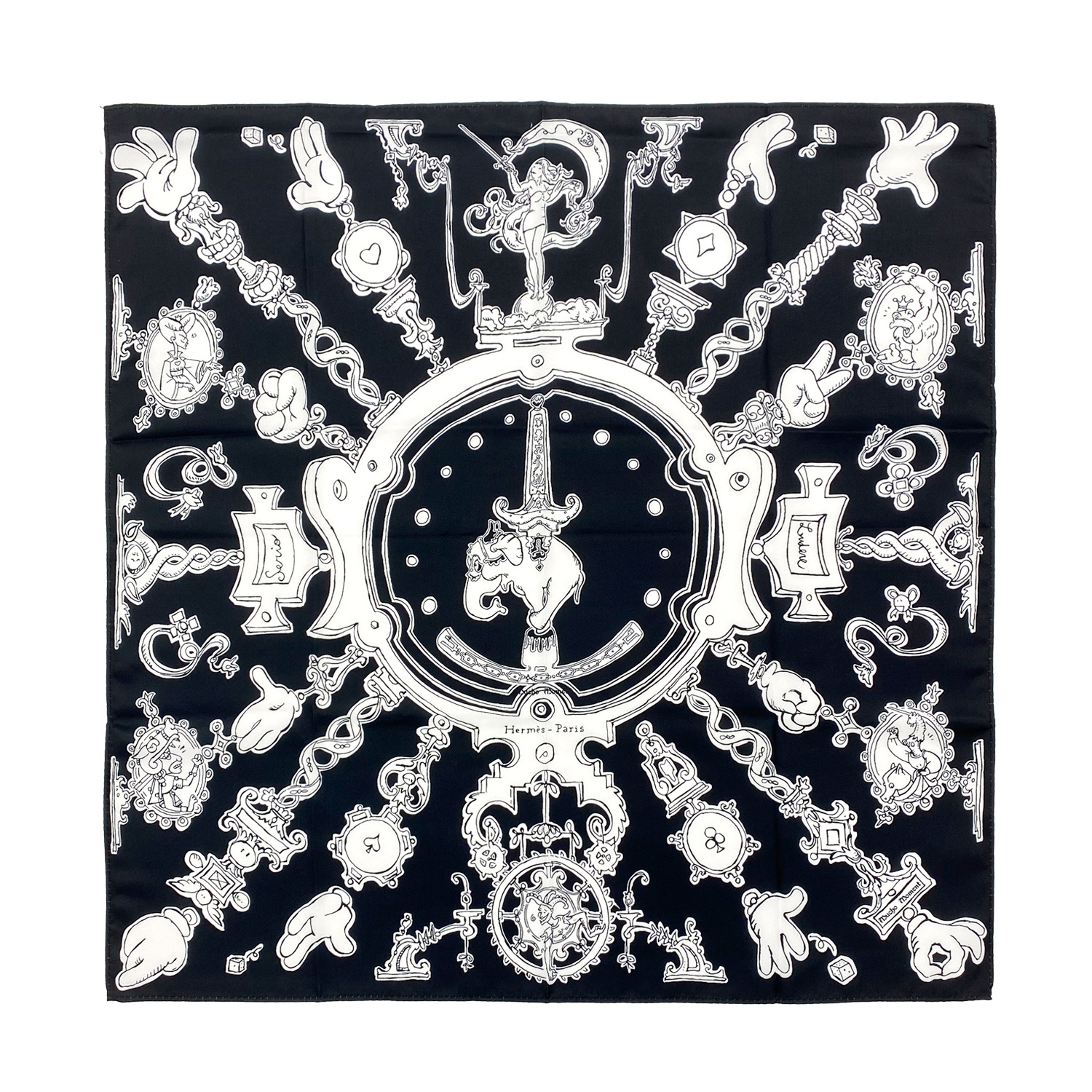 装饰丝巾夏季洋气时尚空姐丝巾批一花两色数码印花55*55仿真丝|ms