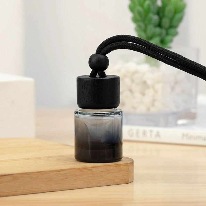 Черная маленькая бутылочка для авто, парфюм, масло, кулон, 8 мл