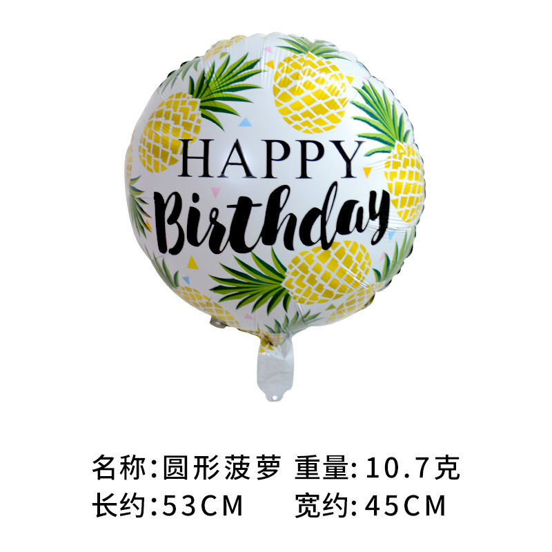 México fiesta de verano decoración fruta globo tropical cactus piña sandía taco fresa película de aluminio globo