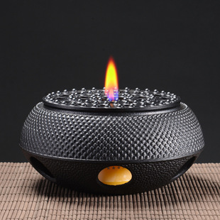 Factory Xiaoding charcoal stove burning cast iron warm tea stove charcoal stove alcohol stove tea accessories cast iron carbon stove wholesale