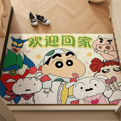 Avtomobil döşəmə paspasları, for Entryway, Dust-Removing and Dirt-Resistant - superman-welcome-home-silk-circle-floor-mat-6090cm-70-customer-choice