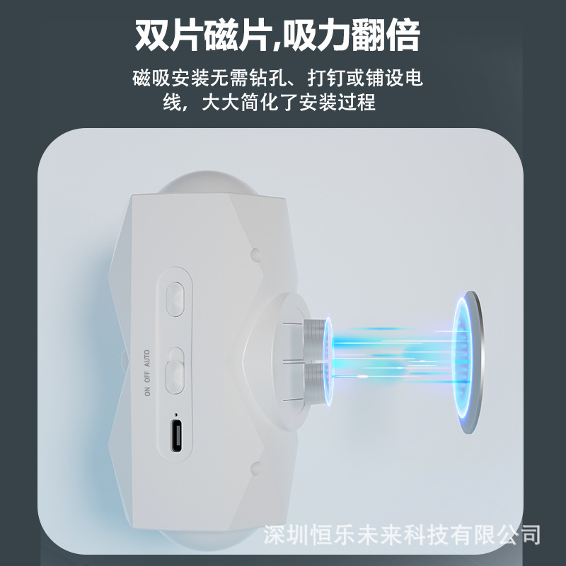 クロスボーダー RGB シンフォニーウォールランプ磁気吸引インテリジェント人体誘導 LED カラフルな雰囲気ライト廊下リビングルーム|undefined