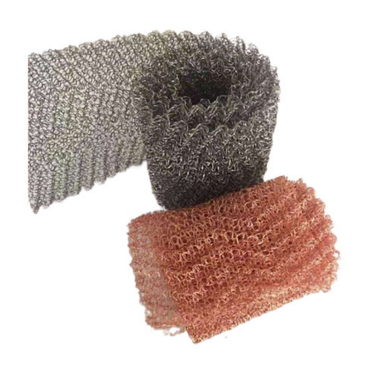 气液过滤网 双层加厚除沫器纯铜酿酒蒸馏4股编织压波浪过滤网10cm