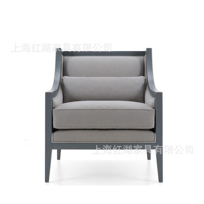 布艺实木沙发客厅北欧双人沙发日式沙发客厅酒吧咖啡厅卡座沙发