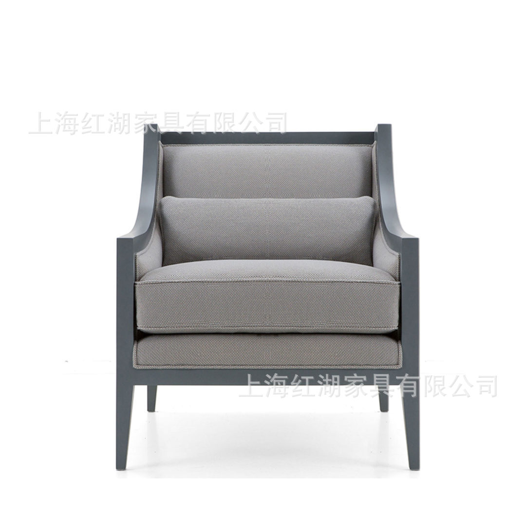 布艺实木沙发客厅北欧双人沙发日式沙发客厅酒吧咖啡厅卡座沙发