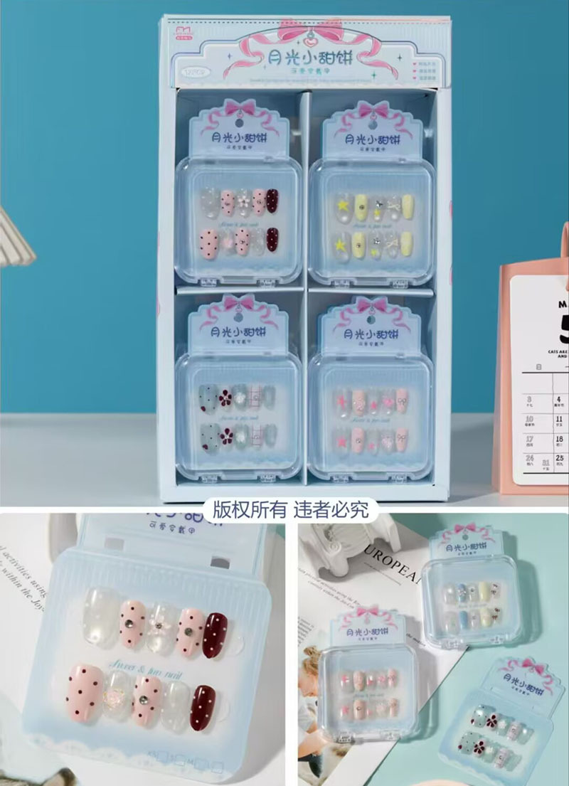 Estampado de ojos de gato con armadura, pegatinas de uñas con gelatina, dibujos animados de estudiantes lindos, desmontables, ponis con armadura image 120