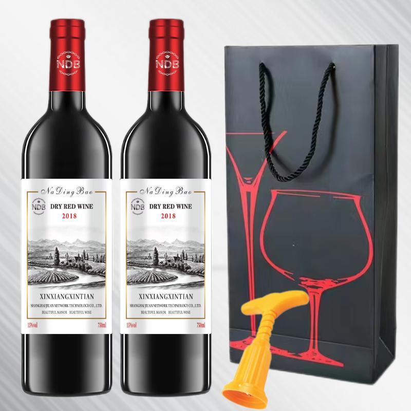 매너 드라이 레드 2병 + 선물가방 + 병따개