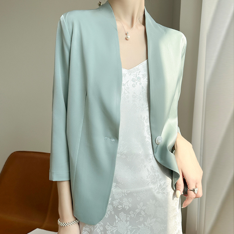 Summer light and thin classic suit jacket, Chinese style
